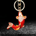 Crystal Koi Fish Keychains with Fortune Cords and Loose Braided Loops view 6