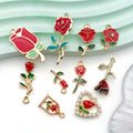 Gold-Tone Flower Metal Charms with 11 Listed Options view 4