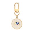 Twelve Piece Gold Tone Round Elephant and Evil Eye Clip Keychain Set view 2