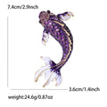 Colorful Enamel Koi Fish Brooch in Six Colors Lapel Pin view 9