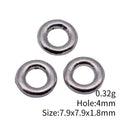 Smooth Round Ring Jewelry Connectors in Silver and Gold view 5