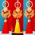 Jeweled Golden Toad Tassel Keychains in Three Colors plus Assorted view 9