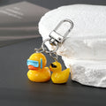 Resin Yellow Duck Couple Keychains Five Costume Styles view 4