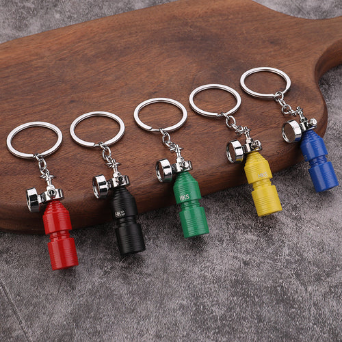 HKS Bottle Style Zinc Alloy Car Keychain Gift Accessory