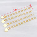 Five Charm Style Metal Extension Chains Jewelry Findings view 10