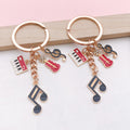 Guitar, Piano and Music Note Charm Keychains Featuring Red Piano Across 25 Variations view 3