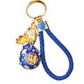 Round Fortune Pouch Keychains with Braided and Bare Wrist Loop Options view 5