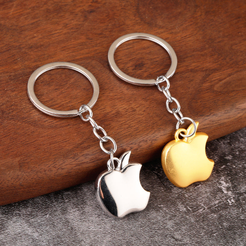 Apple Shaped Zinc Alloy Metal Keychain Business Gift Accessory