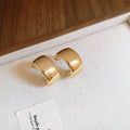 Gold Tone Sculptural Teardrop Hoop Earrings Five Styles view 2