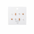 Cute Rabbit Or Bear Multi Pair Stud Earring Card Sets view 6