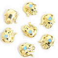 Tiny Elephant Enamel Charms in Ten Bright Colorways view 10