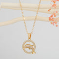Gold Tone Crystal Animal Pendant Necklaces in Five Designs view 6