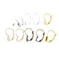 Leverback Earring Findings With Flat Pad in Five Finishes view 5