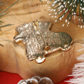 Red Enamel Christmas Car Tree Brooch Pin With Pearls view 3