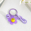 Purple Flower Keychain