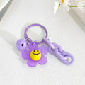 Acrylic Flower Bell Keychain With Metal Chain And Ring view 6