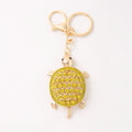 Rhinestone Turtle Keychain Gold Clasp Four Crystal Shell Colors view 5