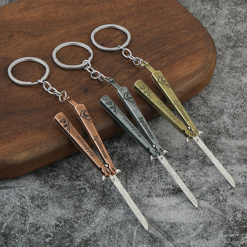 Anime Butterfly Trainer Alloy Model Keychain Gift Accessory