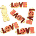 Red Love Letter and Heart Enamel Charm Collection for Jewelry Making view 10