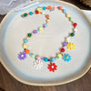 Multicolor Daisy Necklace