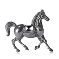 Enamel Horse Brooch In Black Silver And Gold Finishes view 2