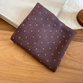 Paisley Print Scarf Necklace in Four Brown Colorways view 9