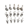 Antique Silver Hand Gesture Metal Charms with 3 Listed Options view 5