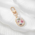 Colorful Printed Eye Oval Lobster-Clasp Charms in Six Designs view 2