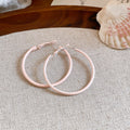 Painted Star and Round Hoop Earrings in Eight Colors view 7
