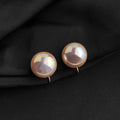 Gold Pearl Mosquito Coil Clip Earrings Assorted Sizes Mix view 6