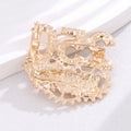 Red Gold Tone Flag Crystal Metal Brooch Pin for Jackets and Lapels view 4