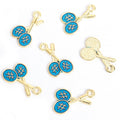Crossed Racket Enamel Charms in Six Colors and Two Metal Tones view 10