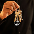 Silver Anchor Chain Keychain Metal Nautical Pendant view 4