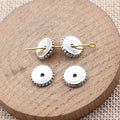 Antique Silver Smooth Disc Spacer Beads for Jewelry Making view 2