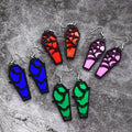 Halloween Coffin Drop Earrings Bat Spiderweb Four Colors view 1