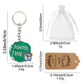 School Time Wooden Keychain With Clock Print, Two Package Options view 6