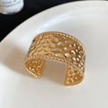 Gold Silver Wide Open Cuff Bracelets Seven Metal Styles view 6