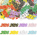 Colorful Four Digit Number Charms in Eight Colors and Two Tones view 4