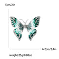 Layered Metal Enamel Butterfly Brooch in Four Colorways view 6