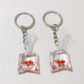 Transparent Goldfish Keychains in Five Accent Colors view 10