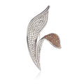 Rose Gold Leaf Two Designs Metal Brooch Pin for Jackets and Lapels view 6