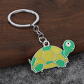 Colorful Turtle Metal Keychain With Split Ring, 12 Color Styles view 11
