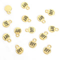 Enamel-Look Gold Silver Letter Alloy Charms in 2 Styles view 4