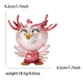 Antlered Owl Brooch in Four Enamel Colorways Clothing Pin view 5