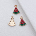 Gold Tone Enamel Fruit Charms in Eight Colorful Designs view 4