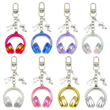 Headphone Charm Keychains in 25 Pictured Variations for Bags and Keys