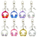 Headphone Charm Keychains Featuring Purple Headphone Across 25 Pictured Variations view 5