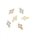 Pastel Crystal Cross Connector Collection for Jewelry Making view 4