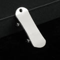 Mini Scooter Board Charm Pendant Gold and Silver Tone Metal view 2