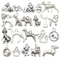 Antique Silver Dog Metal Charms with 22 Listed Options view 5